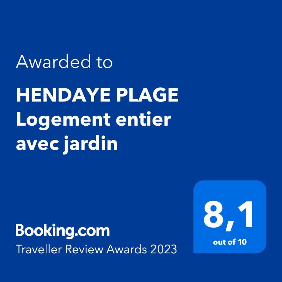 Hendaye Plage Logement Entier Avec Jardin Apartment Luaran gambar
